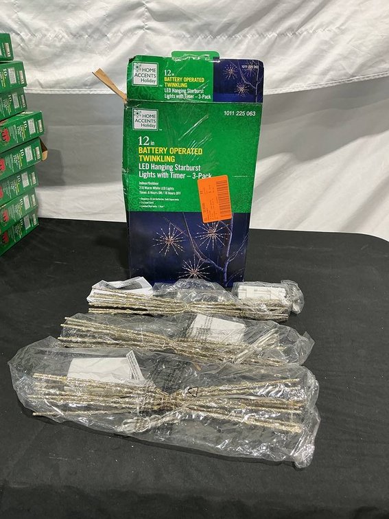 Home Accents 12in Starburst Ornament 3 pack
