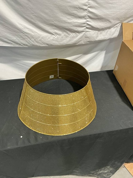 Gold Glitter Christmas Tree Stand Base Cover