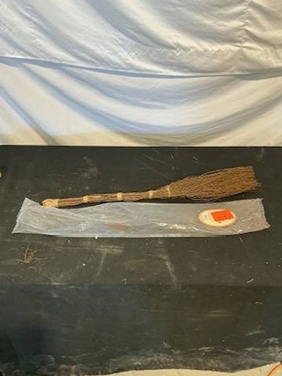 Wicker Broom Decoration