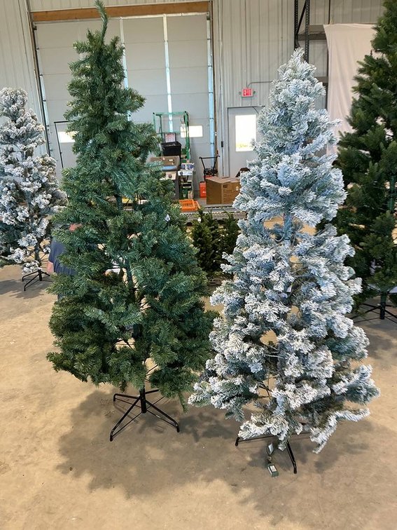 Lot of 2 Christmas Trees