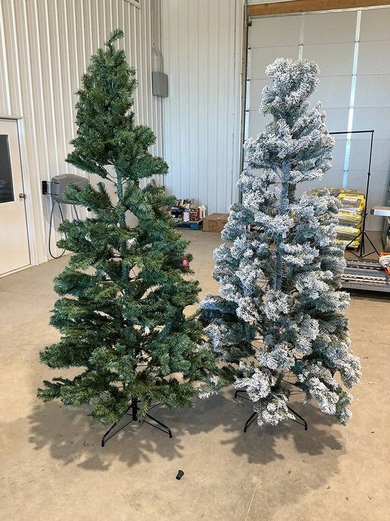 Lot of 2 Christmas Trees