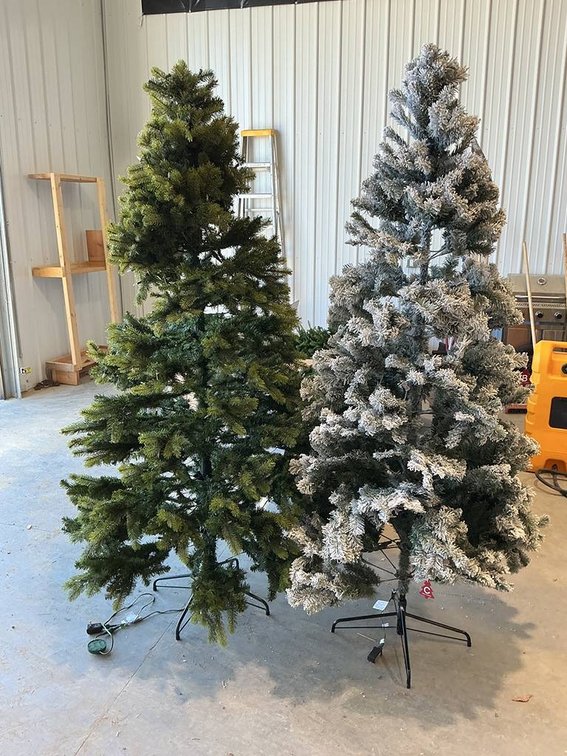 Lot of 2 Christmas Trees
