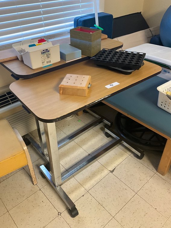Rolling side table