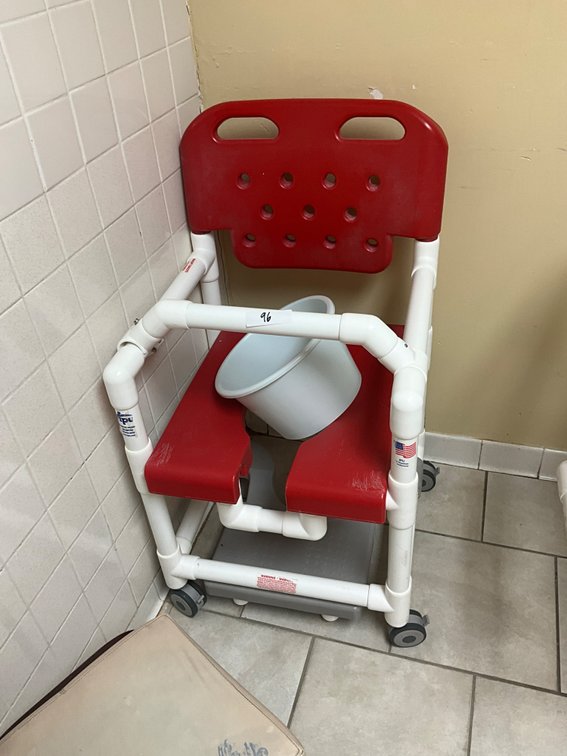 Rolling shower chairs