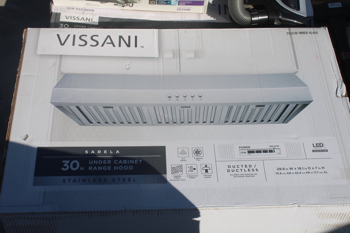 Vissani Undercabinet Range Hood 