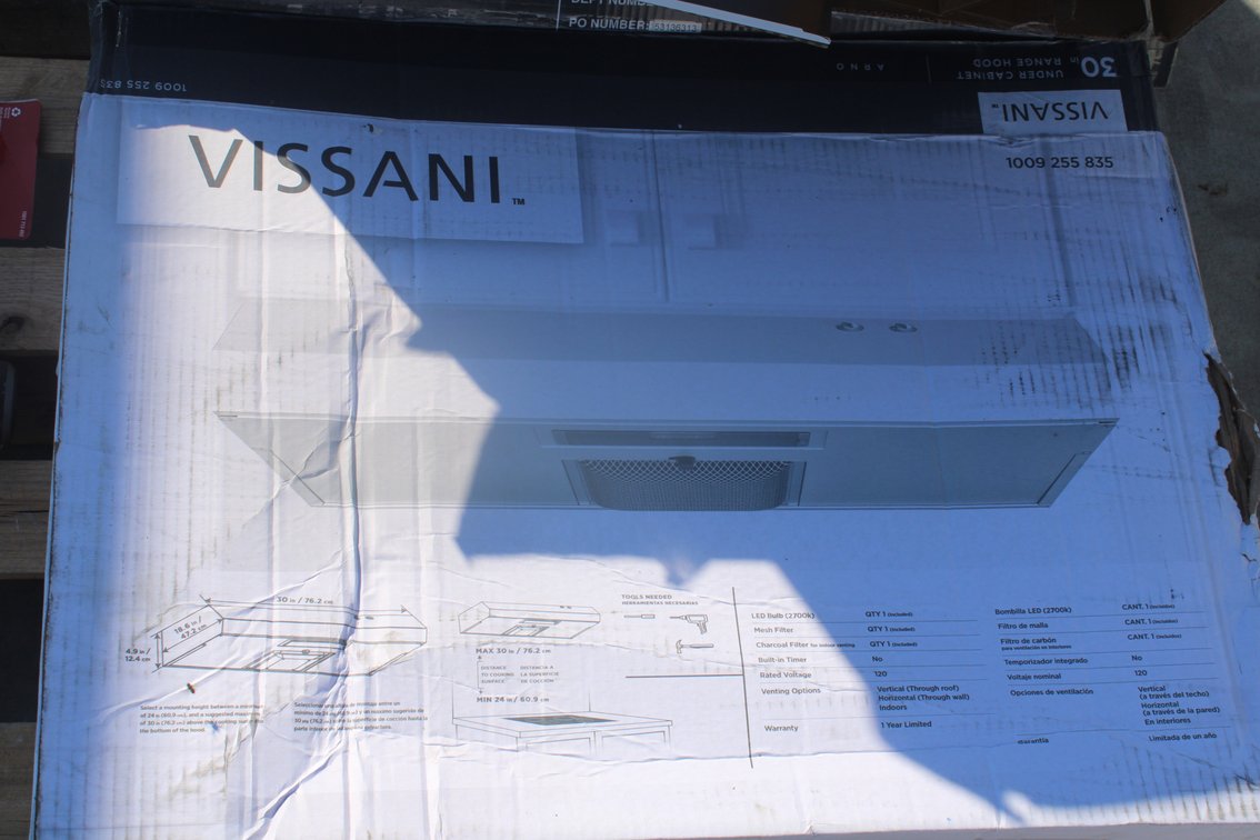 Vissani 30" Undercabinet Range Hood