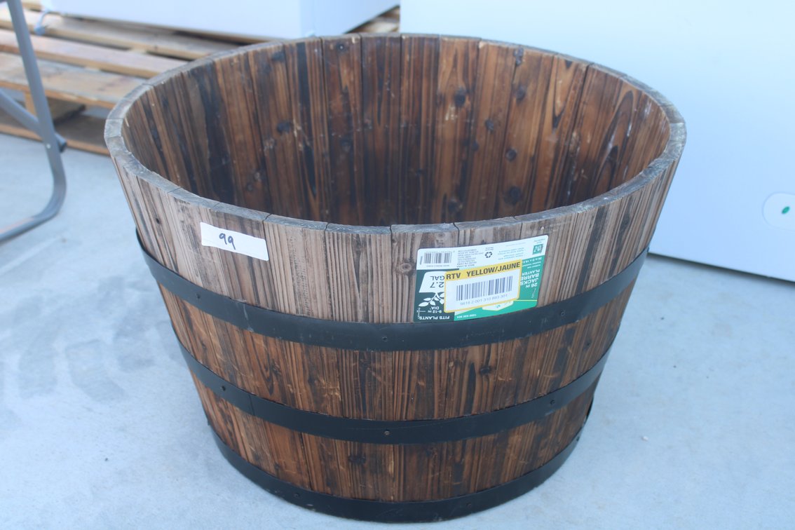 Jackson Barrel Planter Box