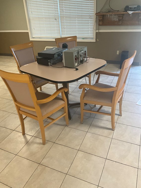 Table and chairs