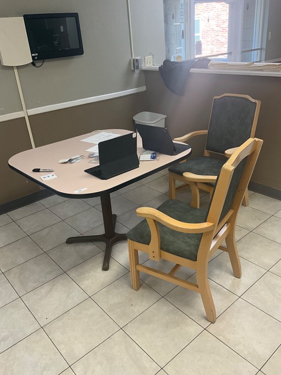Table and chairs