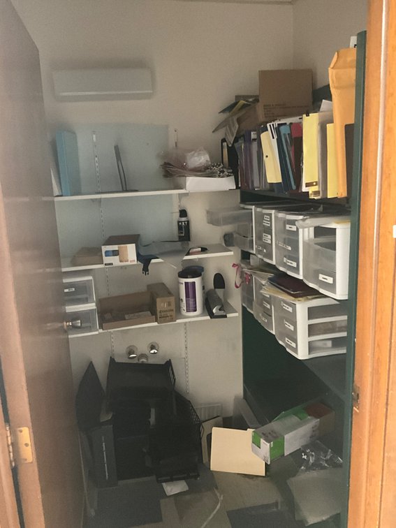 Contents of closet