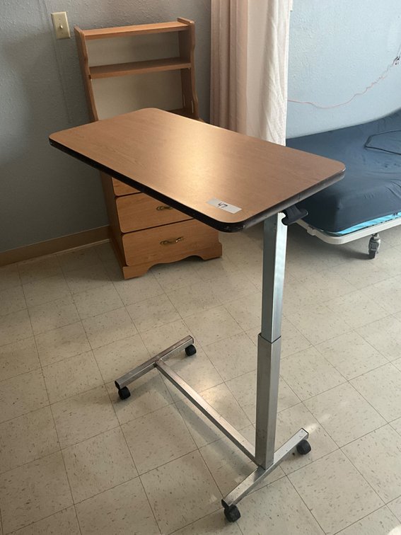 Rolling side table