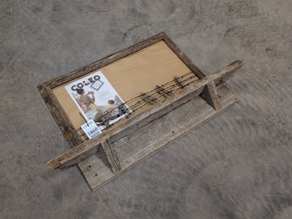 Rustic Picture Frame/Display Shelf
