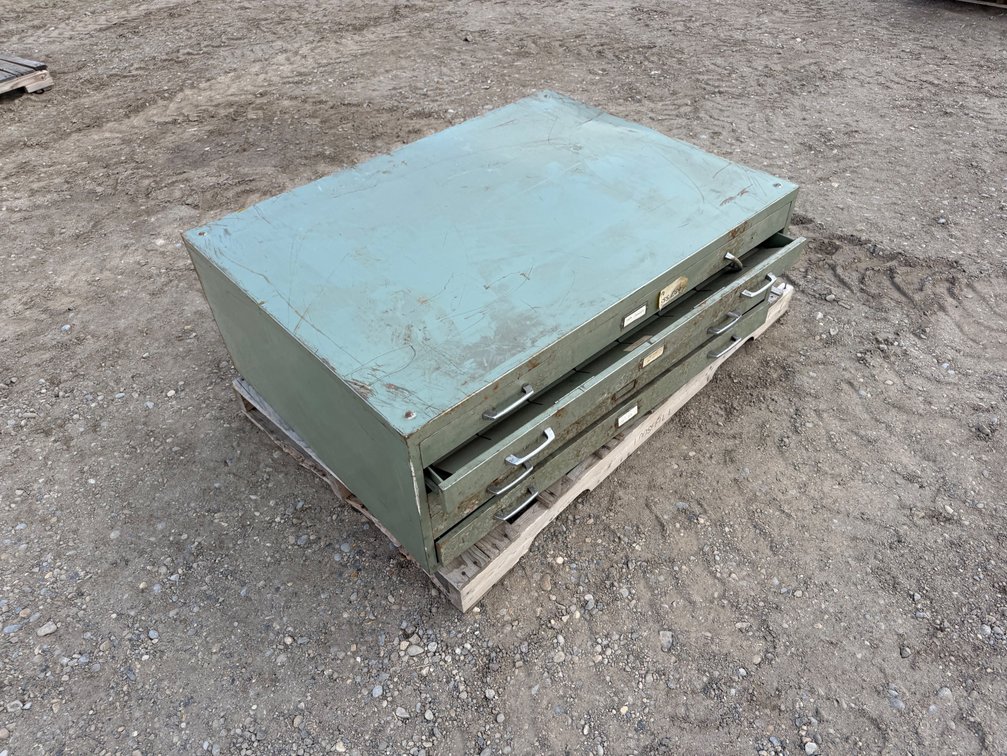 5 Drawer Green Steel Shop Storage Unit