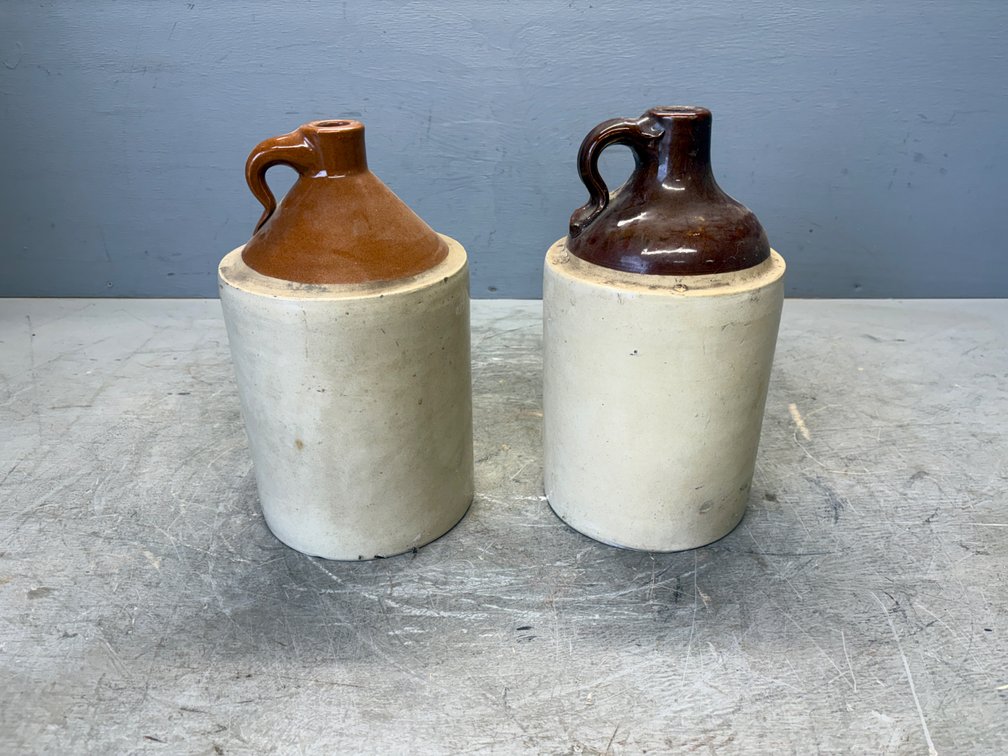 (2) Ceramic Shoulder Jugs