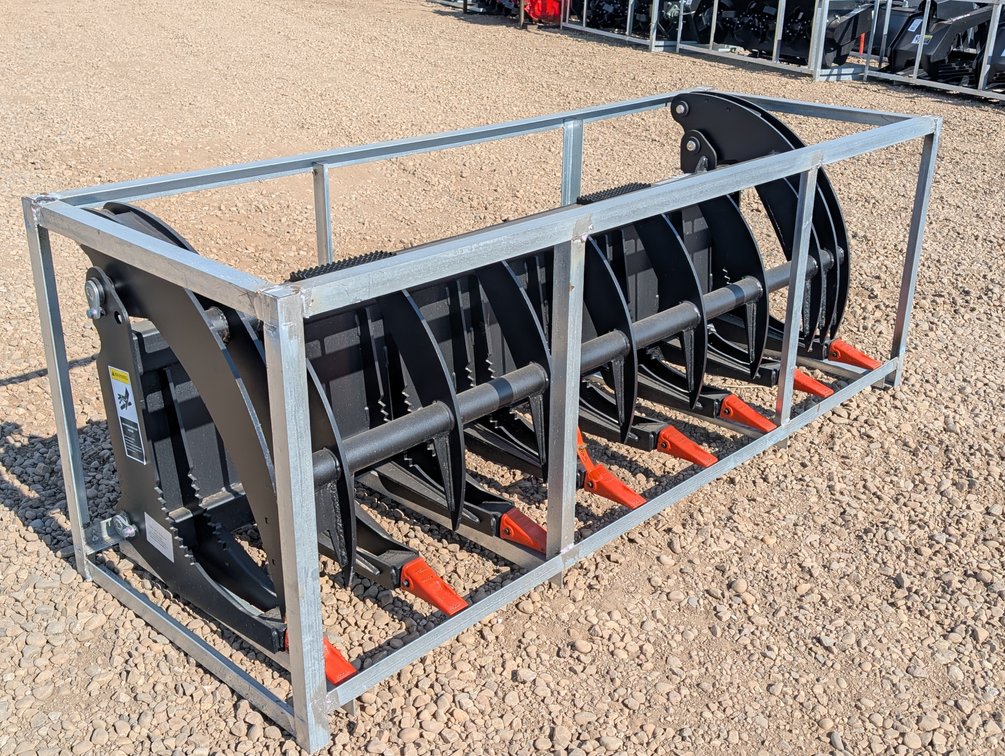 Unused 2026 Great Bear Skid Steer 78" Heavy Grass Fork Grapple