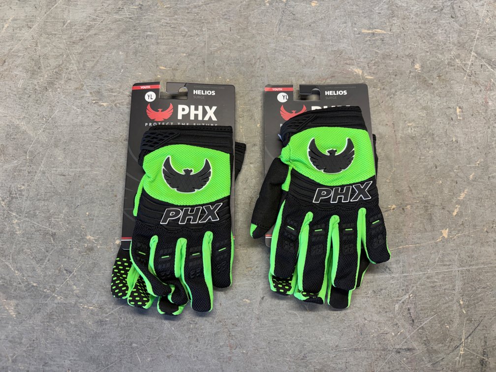 (2) Unused Pairs of PHX Helios Gloves - Youth L