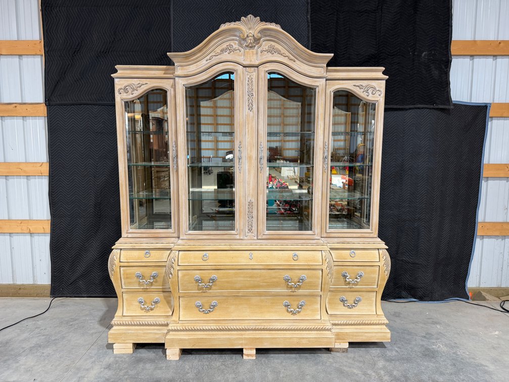 Vintage Century French Provincial-style China Cabinet and Hutch