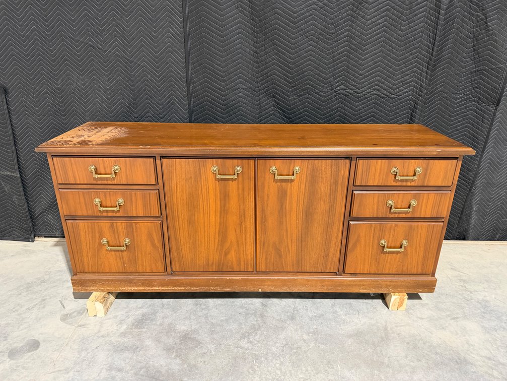Vintage Wooden Credenza