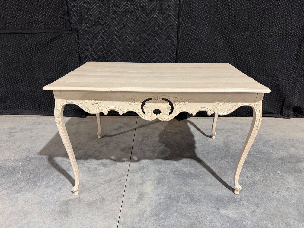 Vintage, White Wooden Console Table