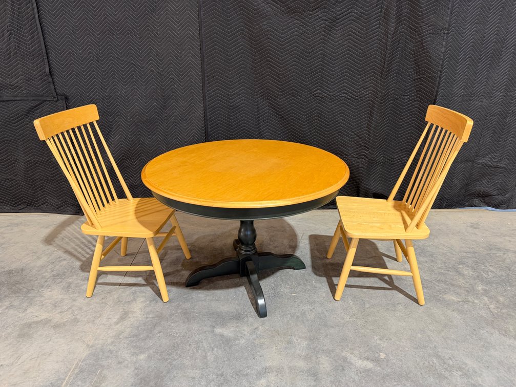 Basset Round Wooden Bistro Dining Set