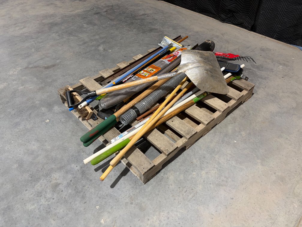 Pallet of Yard Implements
