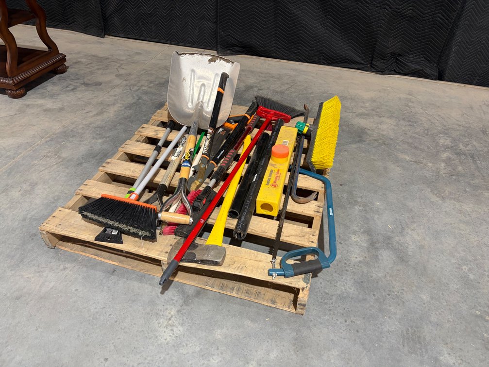 Pallet of Yard Implements