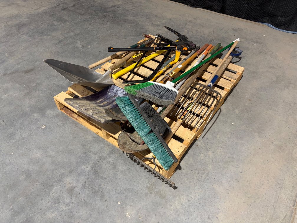 Pallet of Yard Implements