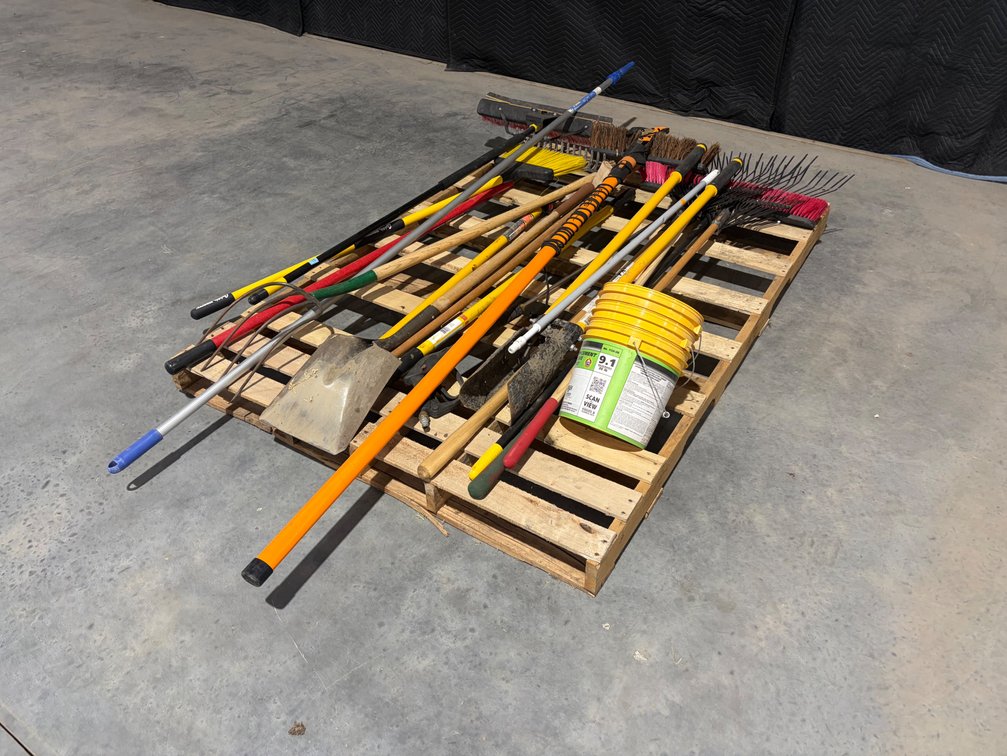 Pallet of Yard Implements