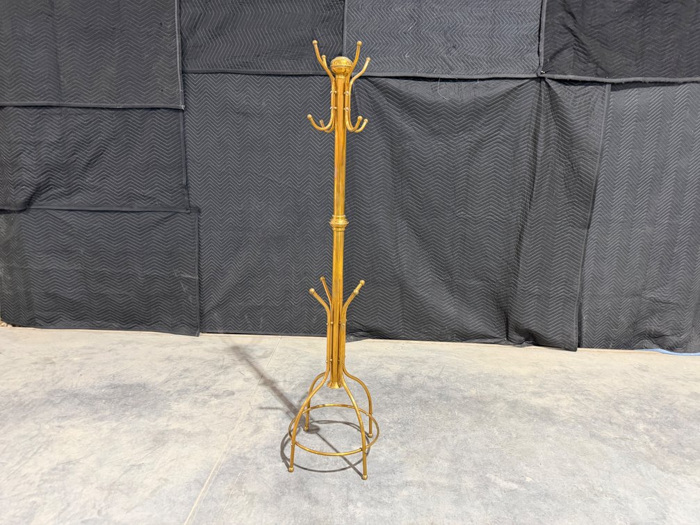 Vintage Brass Coat Rack