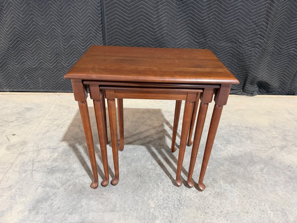 Set of 3 Vintage Wooden Nesting Tables