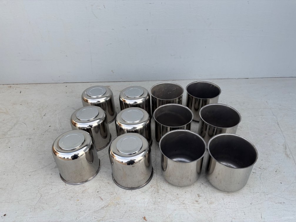 (12) Trailer Wheel Centre Caps