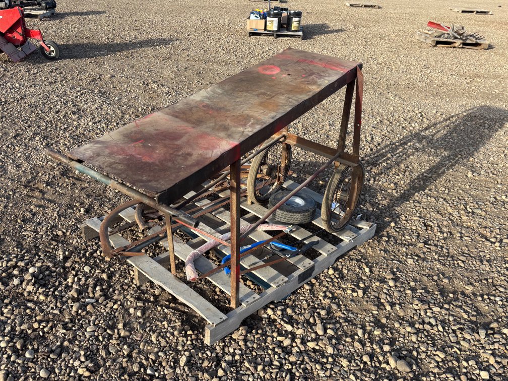 Vintage Metal Utility Cart