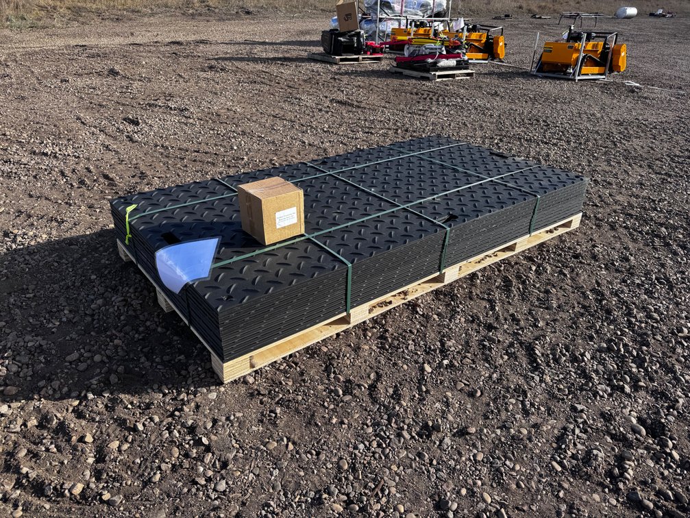 (12) Unused Polyethylene Roadbed Protection Mats