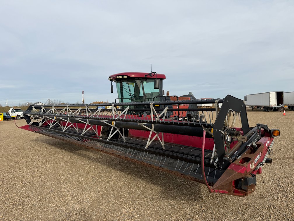2010 Case IH WD1903 Swather w/ Case DH362 36' Center Delivery Draper Header