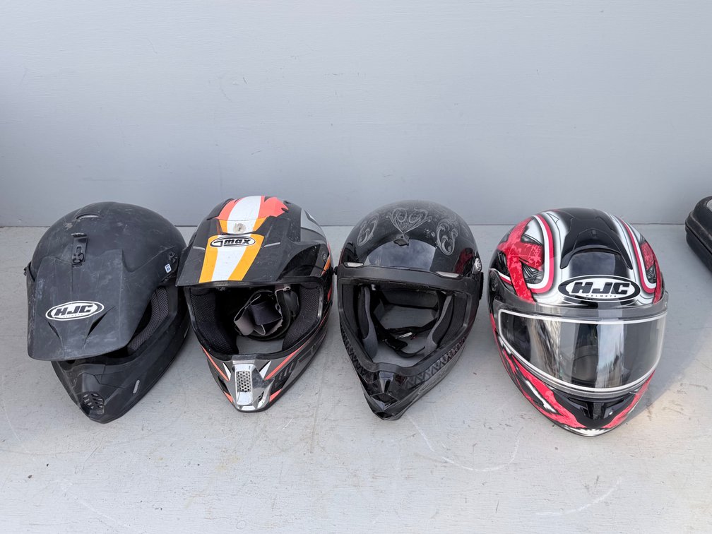 (4) Assorted ATV Helmets