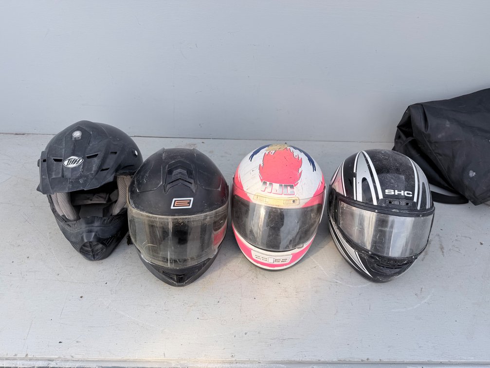 (4) Assorted ATV Helmets