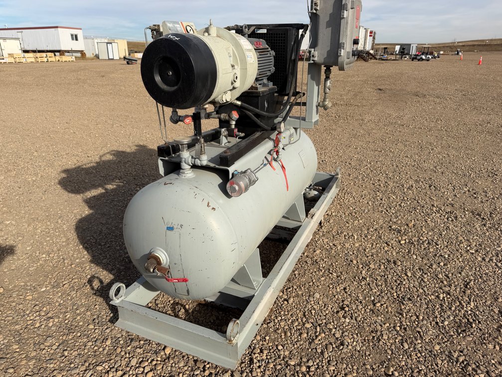 120 Gallon Vane Compressor on Skid