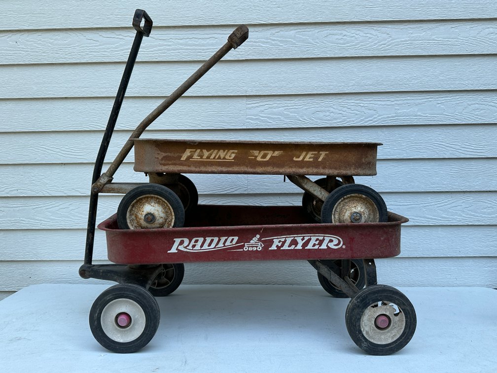 Vintage Metal Wagons (2)