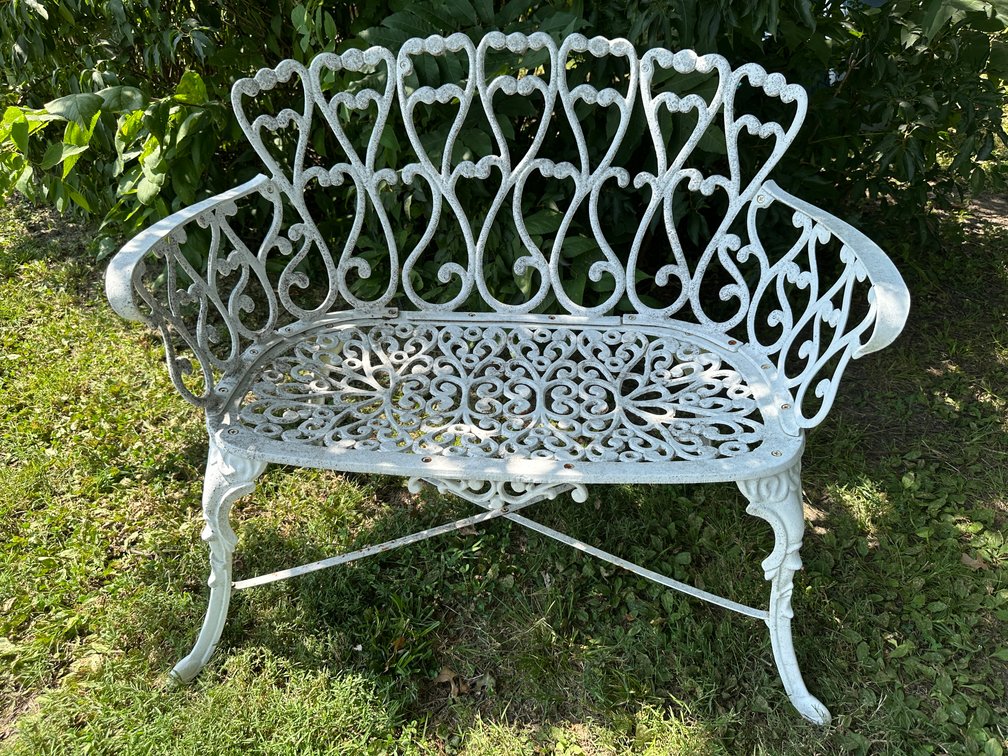 Cast Metal Garden Bench (1)