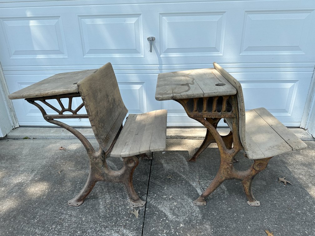 Antique School Desks (2)
