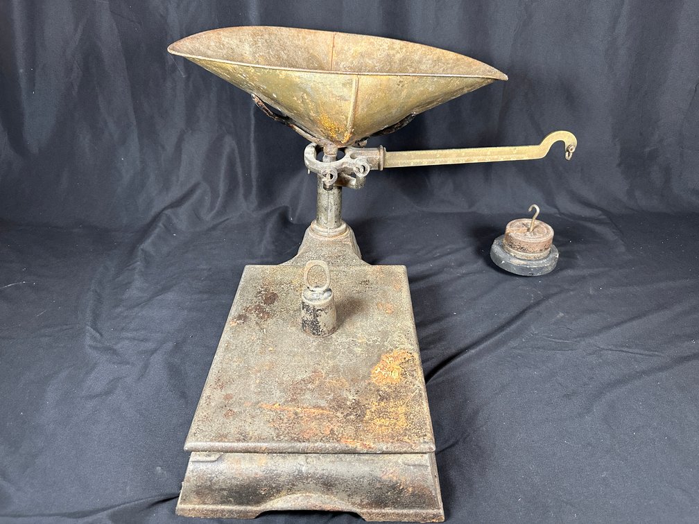 Antique Beam Scale & Weights