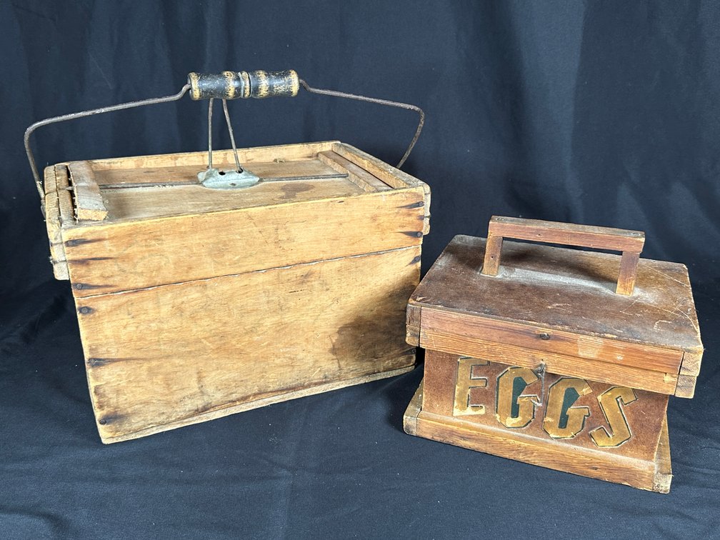 Antique Wooden Carriers (2)