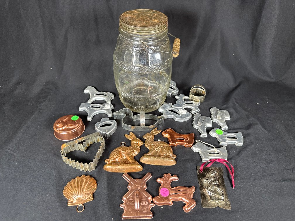 Vintage Jar & Cookie Cutters