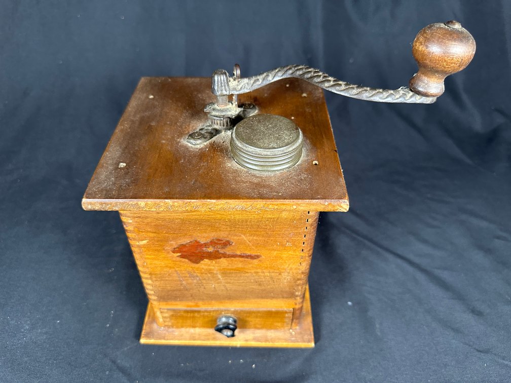 Antique Wood Coffee Grinder