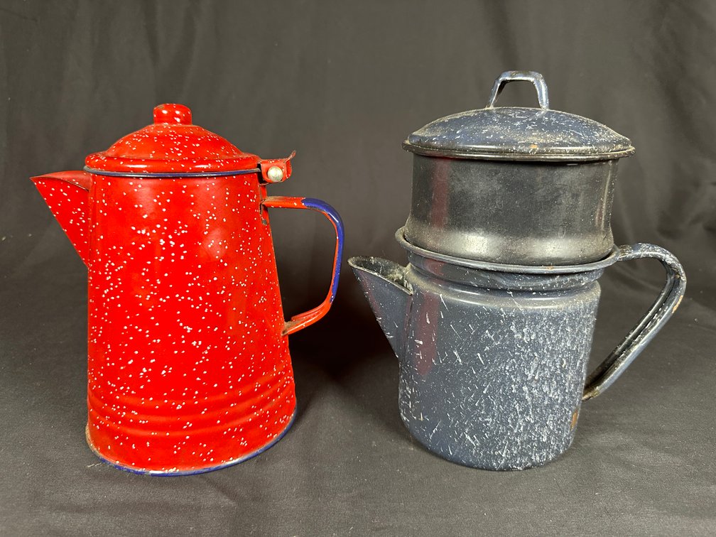 Enamelware Coffee Pots (2)