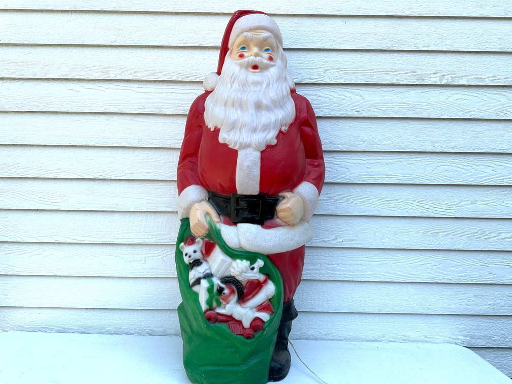 Vintage Santa Blow Mold