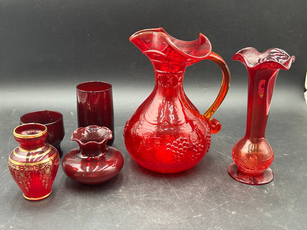 Red Glassware