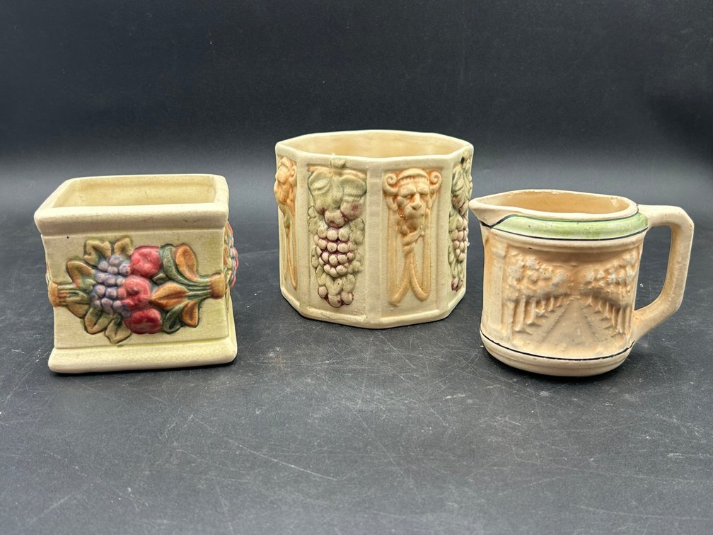 Weller 3D Planters with Creamer