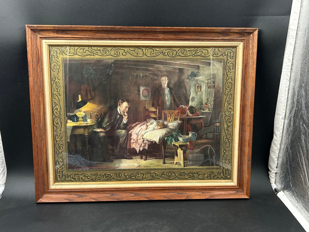 "Anxious Moments" Lithograph