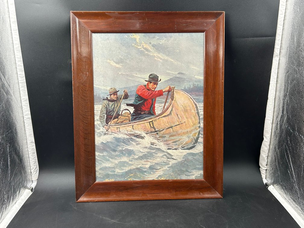 "Trappers in Canoe"